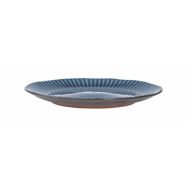 Modrý kameninový tanier Bahne & CO Birch, ø 27,5 cm