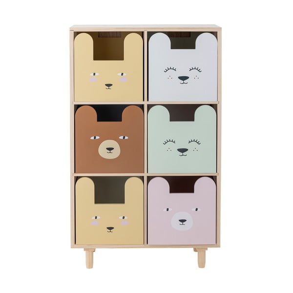 Nízka detská komoda z masívu paulownie v prírodnej farbe 25,5 x88, 5 cm Calle – Bloomingville Mini-image-2