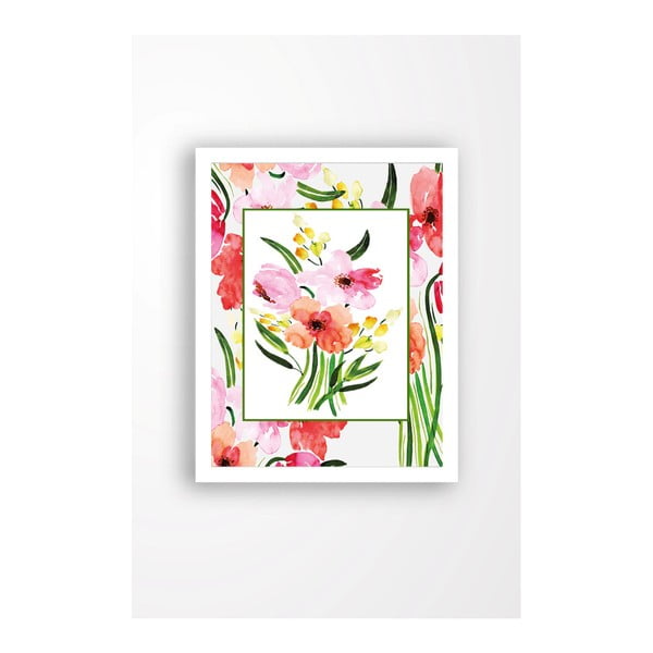Nástenný obraz na plátne v bielom ráme Tablo Center My Garden, 29 × 24 cm