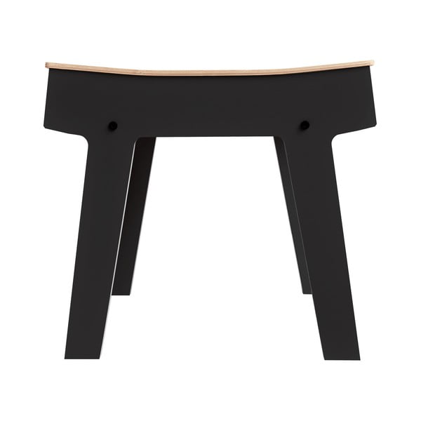 Čierna stolička/stolík s úložným priestorom rform Pi