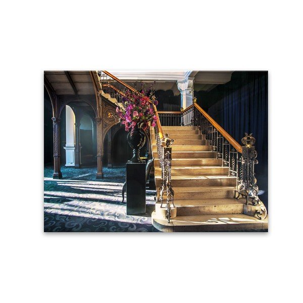 Obraz Styler Glas Modern Blue Curta, 80 × 120 cm