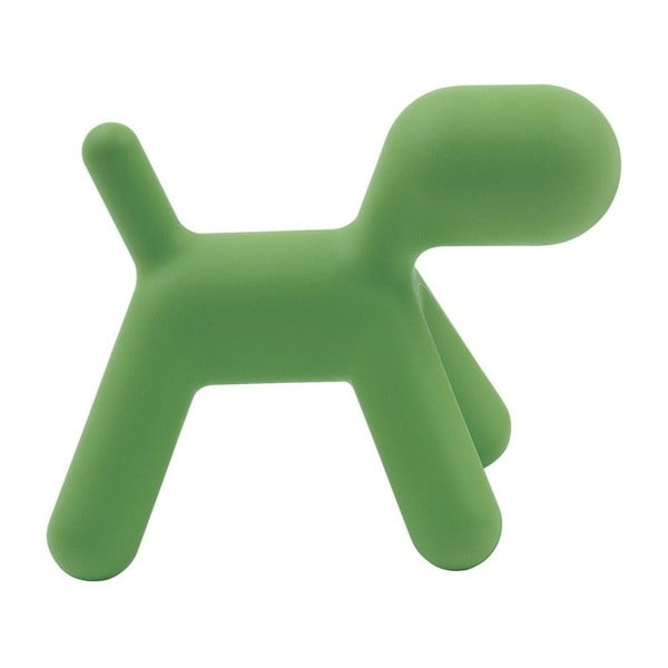 Zelená detská stolička v tvare psa Magis Puppy, výška 45 cm