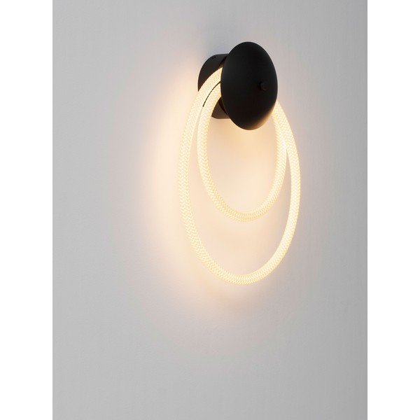 Biele/matne čierne oceľové LED nástenné svietidlo Ilane – Nova Luce-image-2