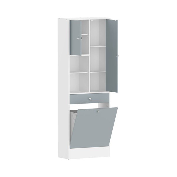 Sivo-biela kúpeľňová skrinka 63x181 cm Combi – TemaHome-image-3