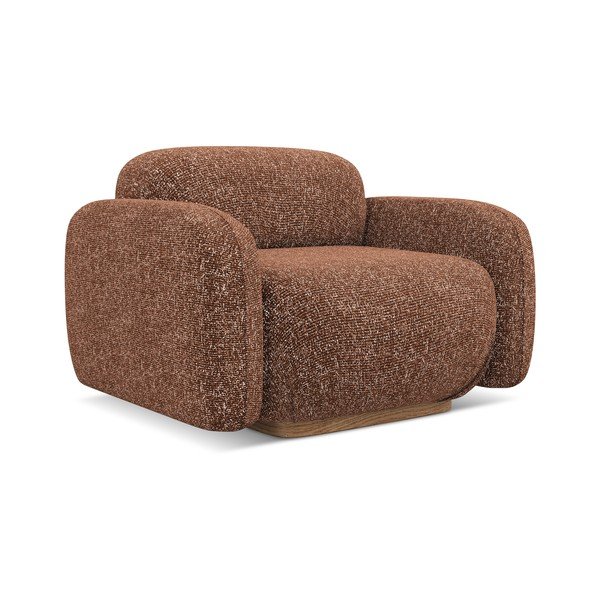 Oranžové/hnedé kreslo Ailani – Makamii