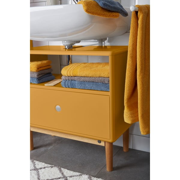 V horčicovej farbe skrinka pod umývadlo 66x45 cm Color Bath – Tom Tailor-image-1