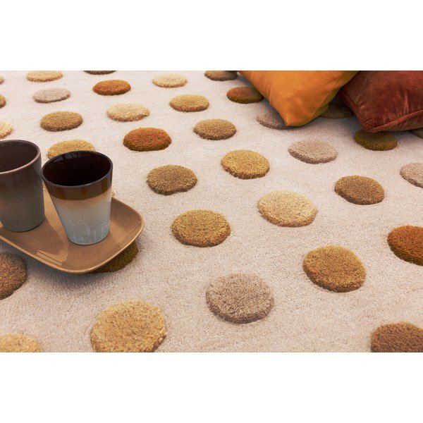 Žltý ručne tkaný vlnený koberec 160x230 cm Dotty – Asiatic Carpets-image-3