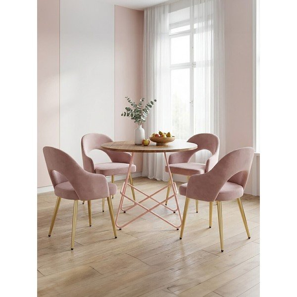 Okrúhly jedálenský stôl z brestového dreva ø 80 cm District – Premier Housewares-image-4