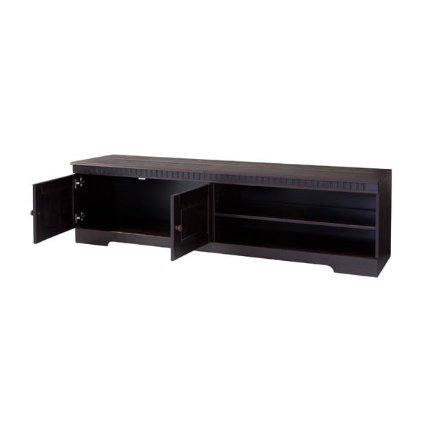 Hnedý TV stolík z borovicového dreva 45x44 cm Cubrix – Støraa-image-1