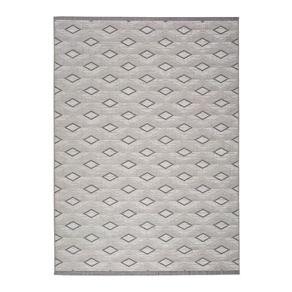 Sivý vonkajší koberec Universal Weavo Kasso, 77 x 150 cm