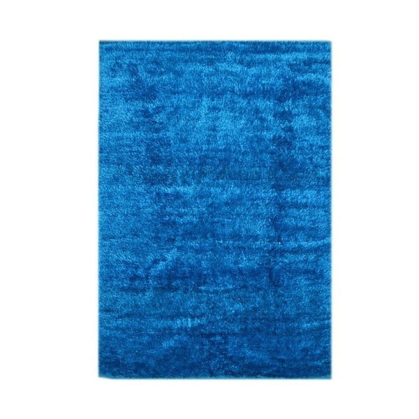Ručne viazaný modrý koberec Zerdosi, 165x120cm