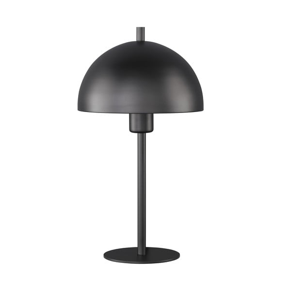 Čierna stolová lampa s kovovým tienidlom (výška 33,5 cm) Kia – Fischer & Honsel