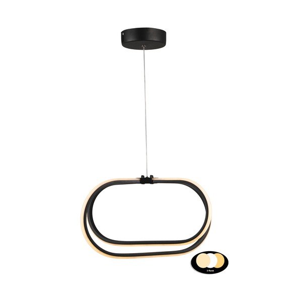 Čierne kovové LED závesné svietidlo ø 42 cm Loca – Squid Lighting