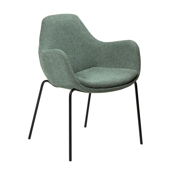 Svetlozelené kreslo z textílie buklé Zimmer – DAN-FORM Denmark