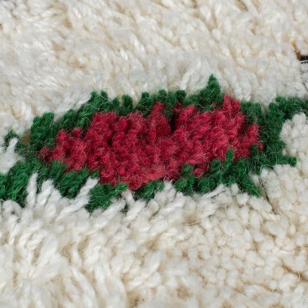 Krémový ručne tkaný vlnený koberec 160x230 cm Moroccan Fes – Flair Rugs-image-3