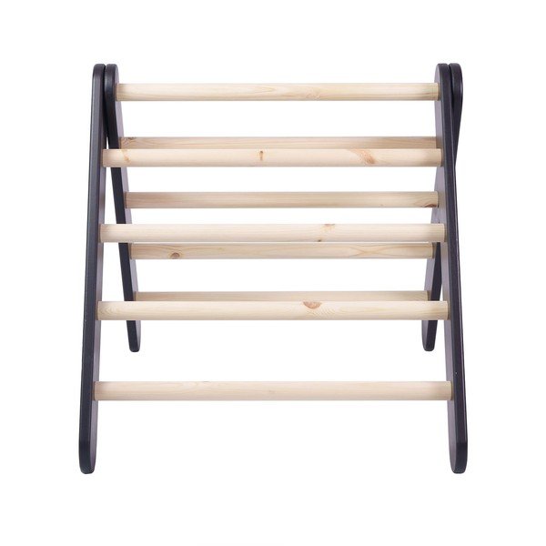Čierny pikler trojuholník z borovicového dreva 46x87x60 cm Montessori – Meowbaby-image-4