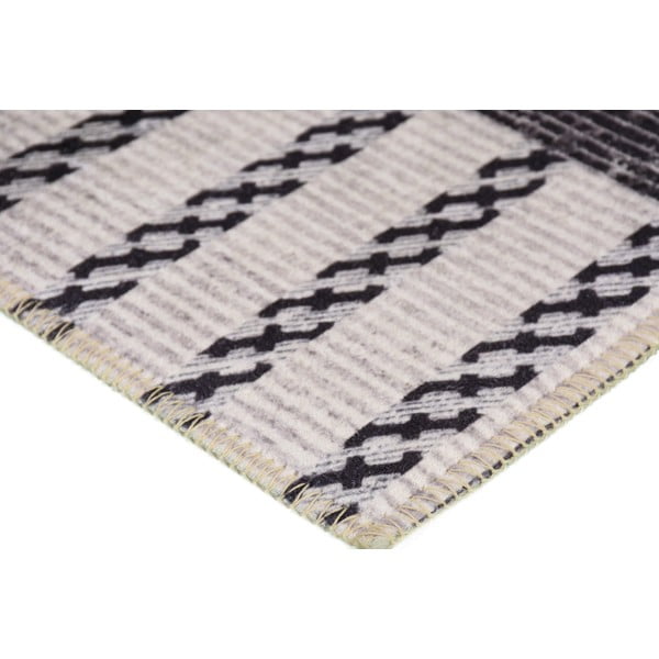 Sivý prateľný koberec behúň 200x80 cm - Vitaus-image-2