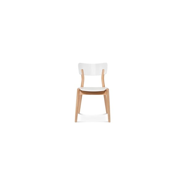 Biela drevená stolička Fameg Tyge