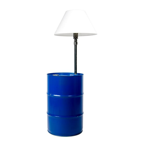 Stojacia lampa s funkcí stolku Gie El Home Barrel Blue