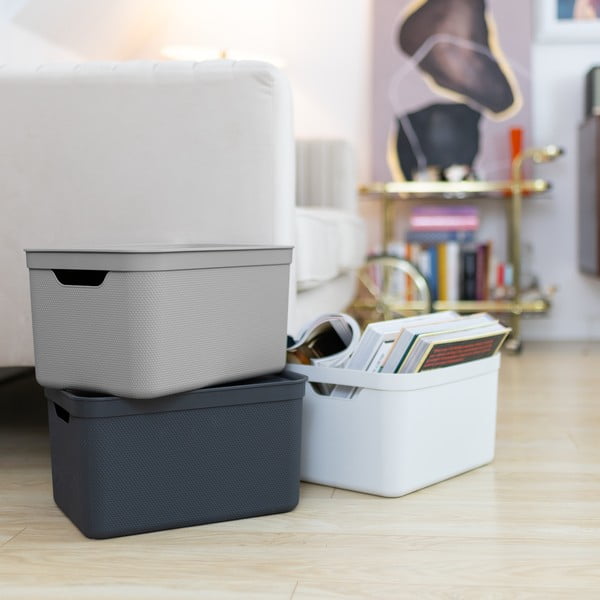 Plastový úložný box s vekom Deco - Rotho-image-4