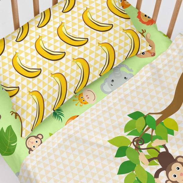 Zelená elastická bavlnená plachta Mr. Fox Wild, 60x120 cm-image-4