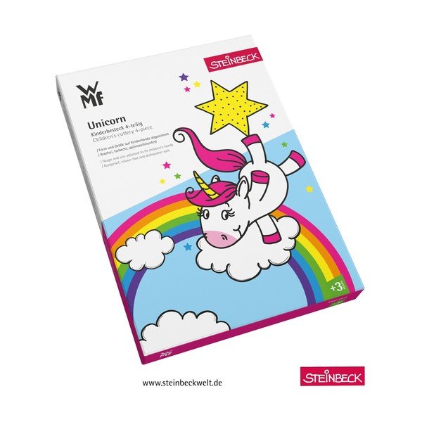 Sada 4 detských príborov z antikoro ocele WMF Unicorn-image-2