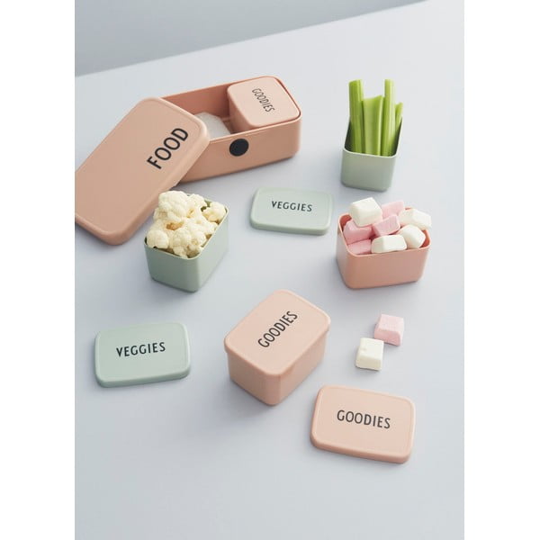 Ružový desiatový box Design Letters Goodies, 8,2 x 6,8 cm-image-4