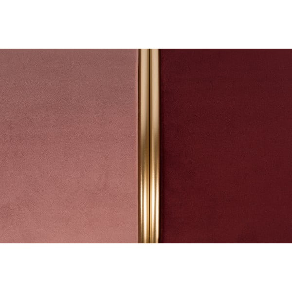 Červený/ružový zamatový taburet Bubbly – White Label-image-3