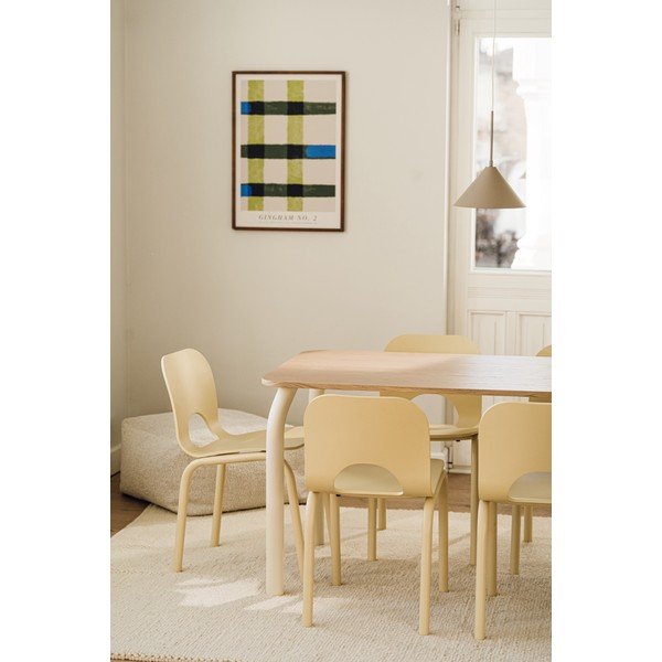 Jedálenský stôl s doskou v dubovom dekore 80x140 cm Meko – noo.ma-image-3