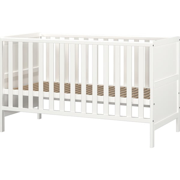 Biela postieľka z masívneho dreva 70x140 cm Alkmaar – Germania