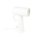 Biela stolová lampa White Label Vesper