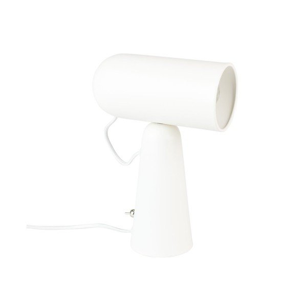Biela stolová lampa White Label Vesper