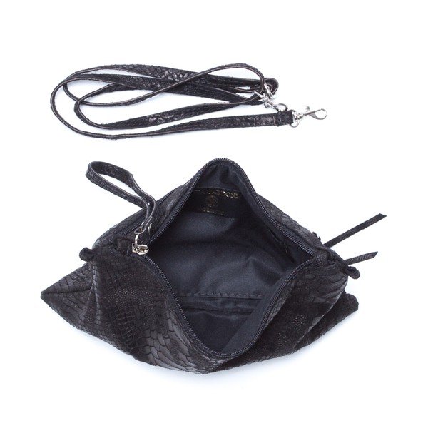 Kožená kabelka Carlita, čierna-image-3