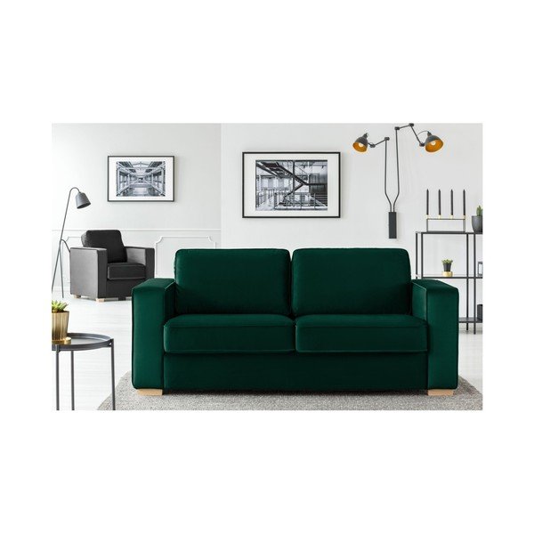 Fľaškovozelená dvojmiestna pohovka Cosmopolitan design Chicago-image-2