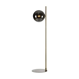 Čierna stojacia lampa Markslöjd Dione, výška 134,5 cm