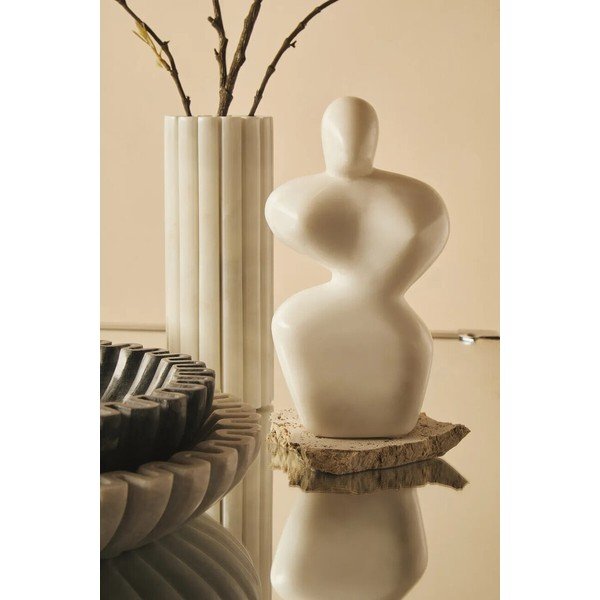 Biela mramorová váza (výška  20 cm) Savio – Premier Housewares-image-2