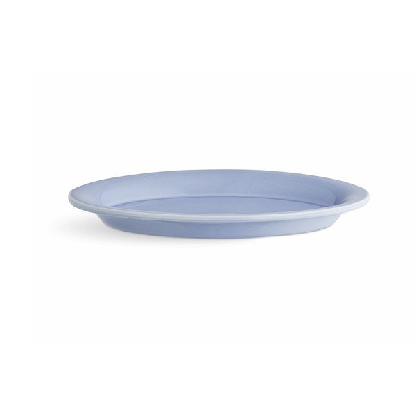 Modrofialový kameninový tanier Kähler Design Ursula, 28 × 18,5 cm