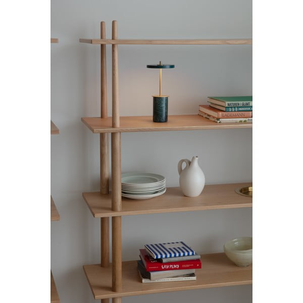 Zelená mramorová LED stolová lampa so stmievačom s kovovým tienidlom (výška  25,5 cm) Asteria Move Mini – UMAGE-image-1