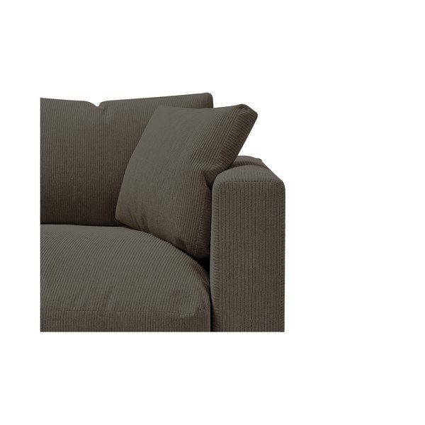Tmavosivá menčestrová pohovka 220 cm Comfy – Scandic-image-4
