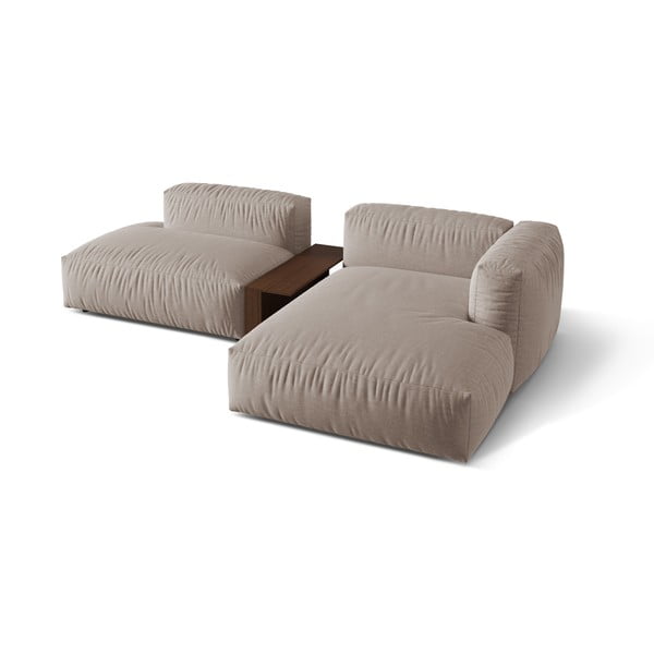 Béžová modulárna rohová pohovka (pravý roh) Martina – Micadoni Home-image-2