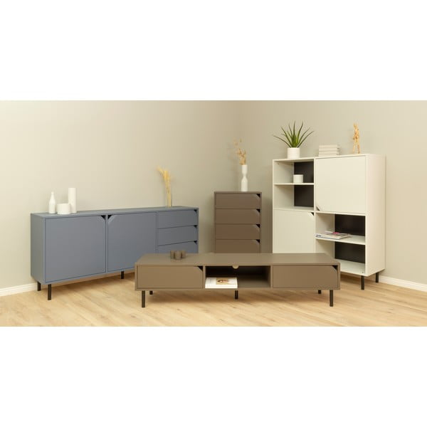 Tmavomodrá nízka komoda 177x77 cm Corner - Tenzo-image-1