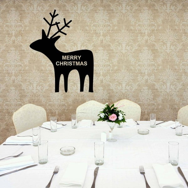 Samolepka na stenu Reindeer, 34 x 44 cm