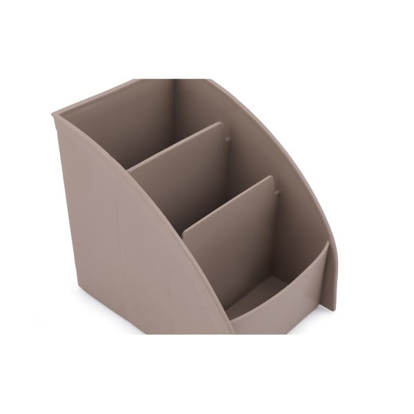 Béžový plastový kúpeľňový organizér na kozmetiku – Hermia-image-3