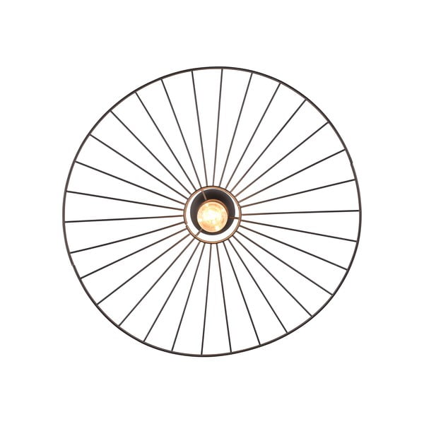 Matne čierne stropné svietidlo ø 60 cm Chapeau – Reality-image-3