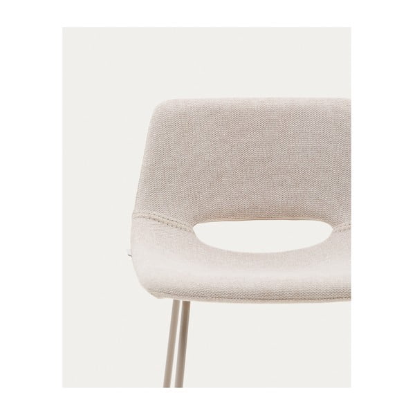 Béžová barová stolička (výška sedadla 76 cm) Zahara – Kave Home-image-1