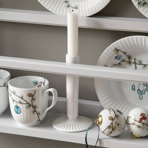 Biely kameninový svietnik Kähler Design Hammershoi, výška 12 cm-image-2