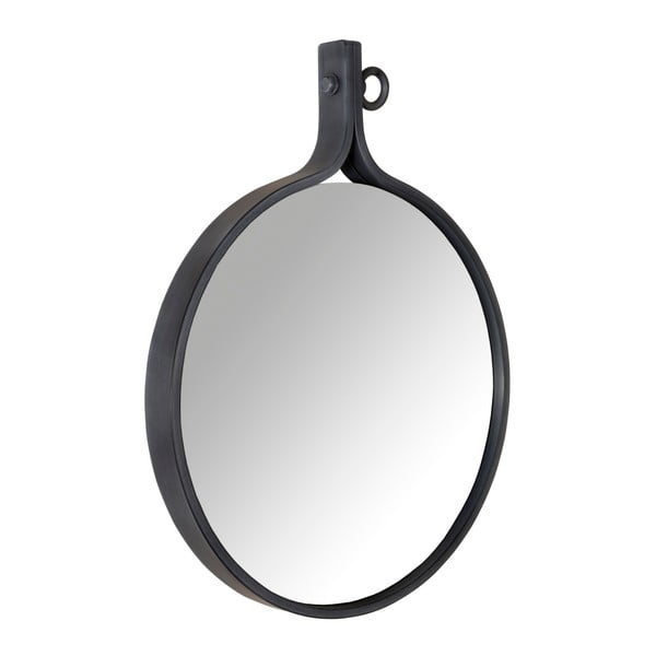 Zrkadlo v čiernom ráme Dutchbone Attractif, šírka 60 cm