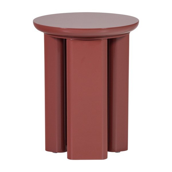 Lesklý okrúhly odkladací stolík ø 40 cm Orivo – WOOOD-image-2