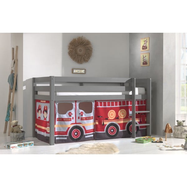 Detský záves k posteli 4 ks 195x75 cm Fire Truck – Vipack-image-1