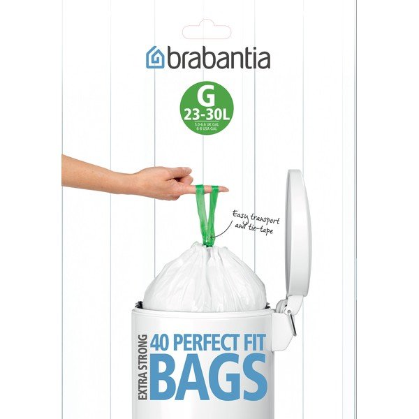 Vrecia na odpadky v súprave 40 ks 30 l PerfectFit G – Brabantia
